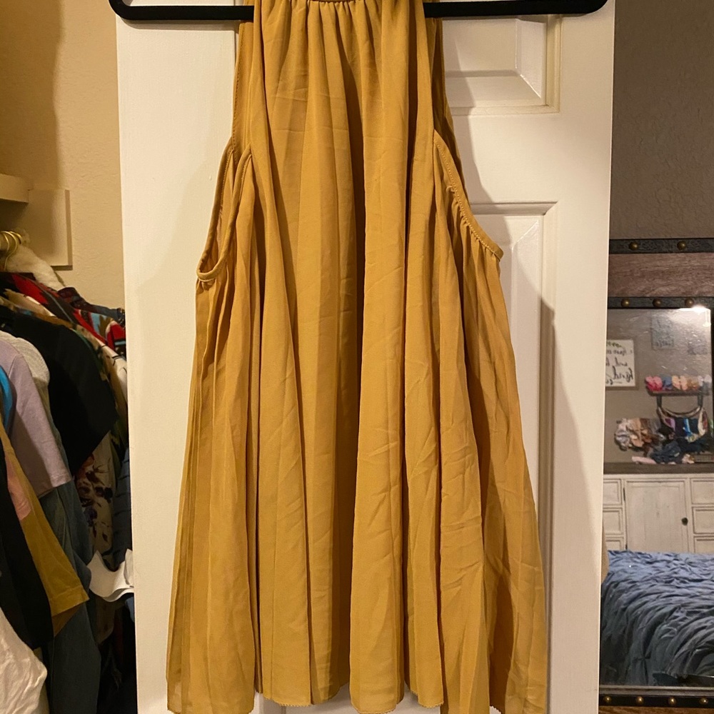 Mustard Halter Neck Top